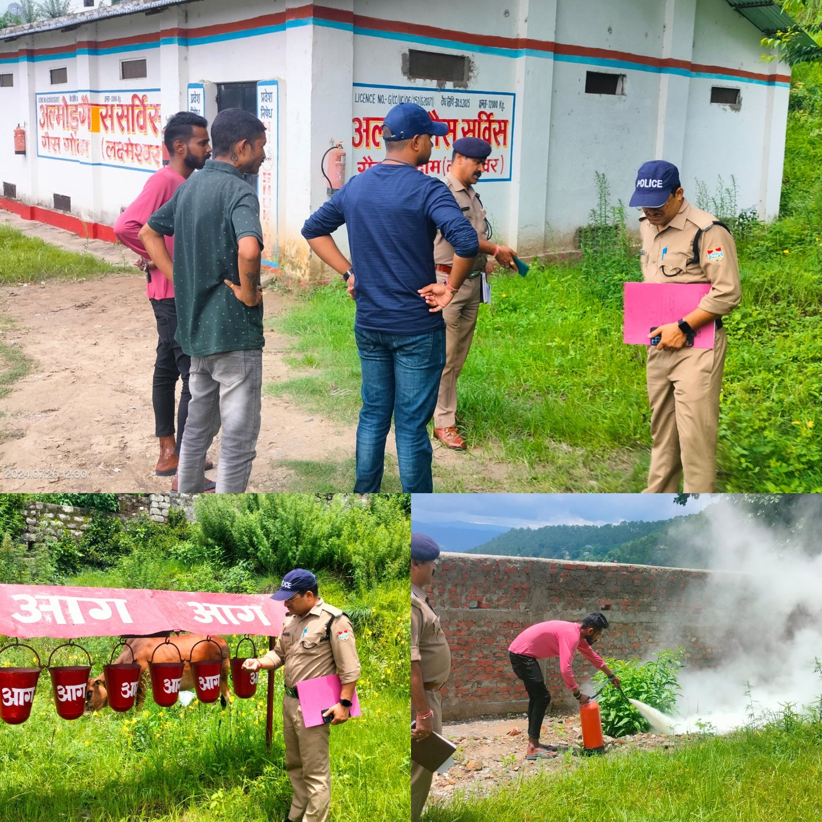 अल्मोड़ा: अग्निसुरक्षा के दृष्टिगत गैस गोदाम का किया गया फायर रिस्क निरीक्षण
