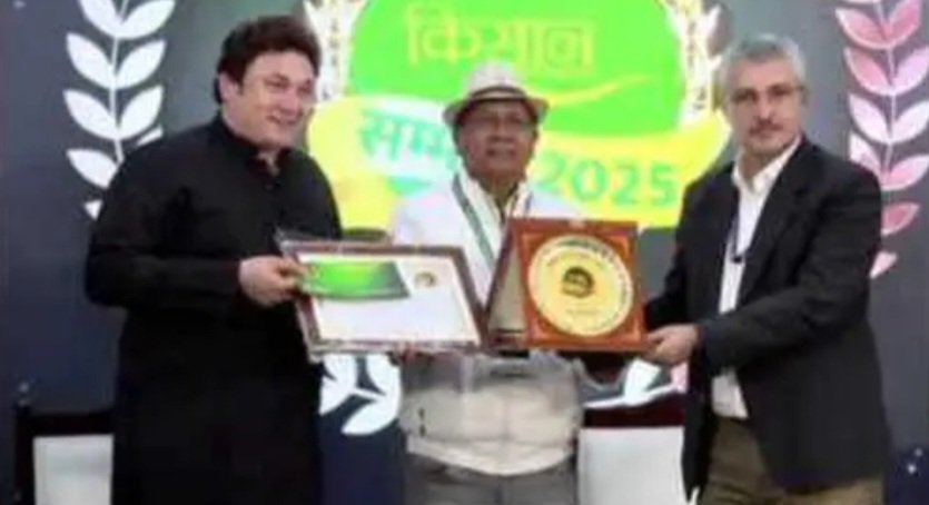 हल्द्वानी: उपलब्धि: किसान नरेंद्र सिंह मेहरा हुए सम्मानित, मिला कृषि नायक सम्मान