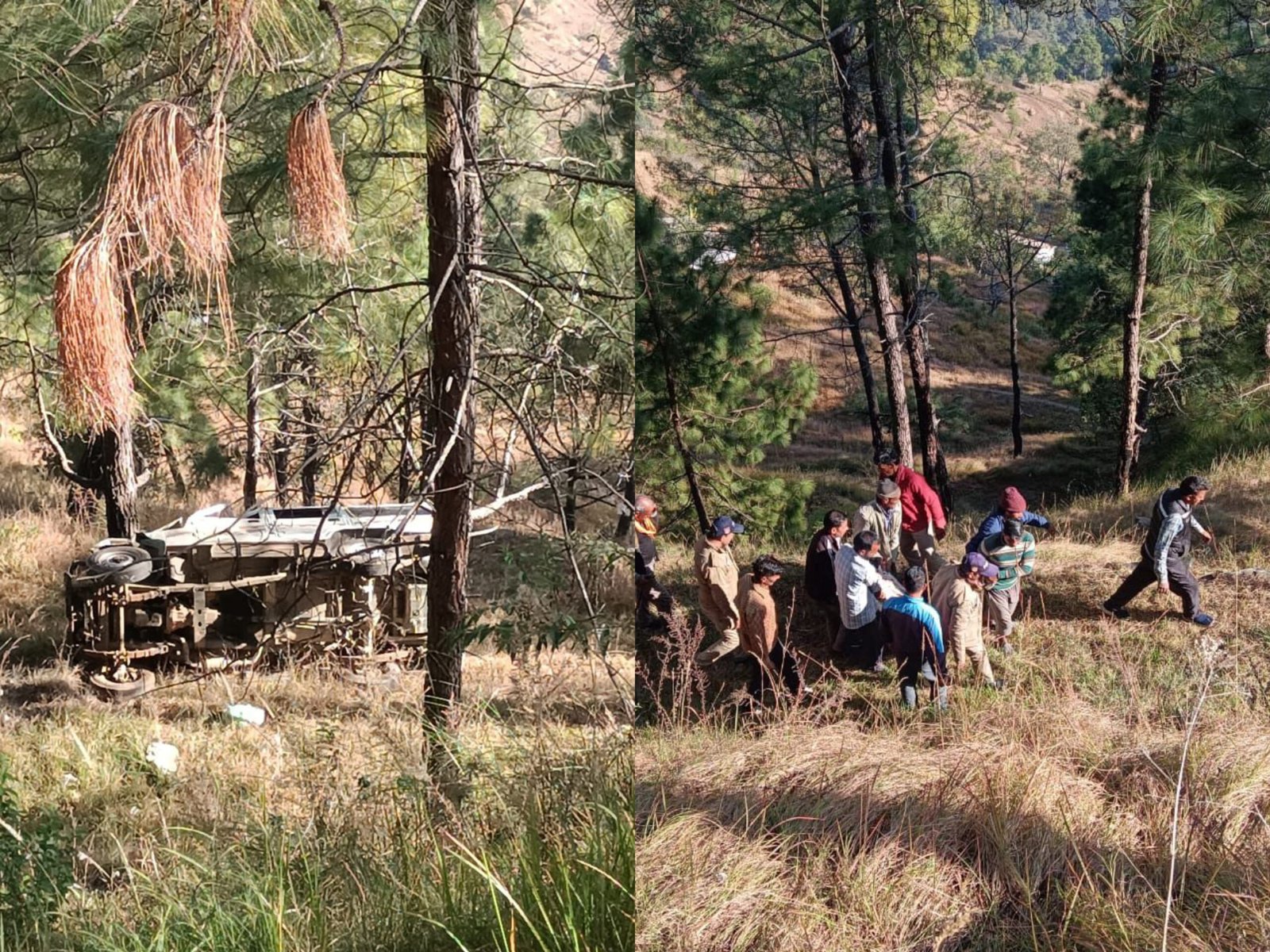 अल्मोड़ा: अनियंत्रित होकर खाई में गिरा वाहन, चालक की मौत, तीन घायलों को रेस्क्यू कर पंहुचाया अस्पताल